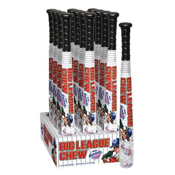 Big League Chew Baseball Bat 84GM 12PK
