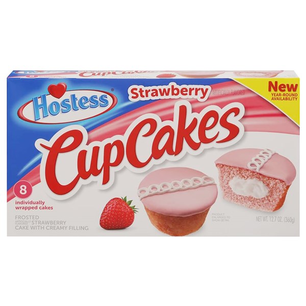 HOSTESS Strawberry Cup Cakes 1 Ea