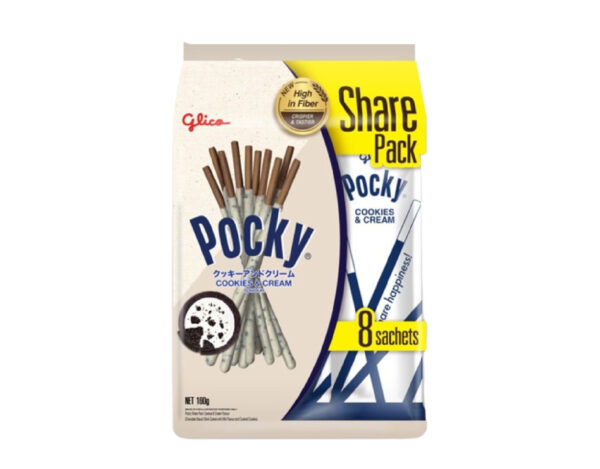 Pocky Cookies & Cream Share Pack 8 Sachets 5PK