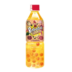 BOBABA Passionfruit Lychee Bubble Tea 500ml 24PK