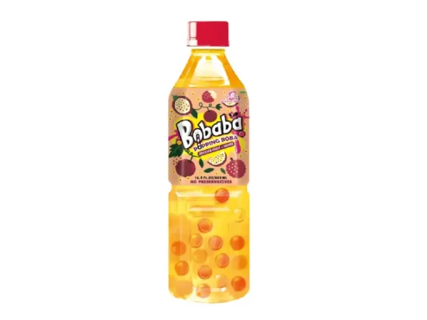 BOBABA Passionfruit Lychee Bubble Tea 500ml 24PK