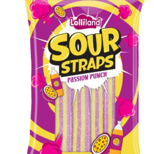 SOUR STRAPS PASSION PUNCH 160GM *12