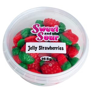 Sweet & Sour Jelly Strawberries 165GM 1Ea