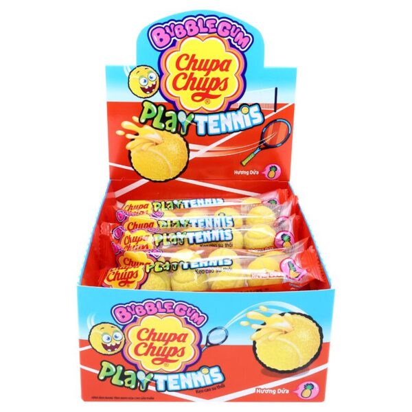 Chupa Chups Bubble Gum Tennis Ball 20PK
