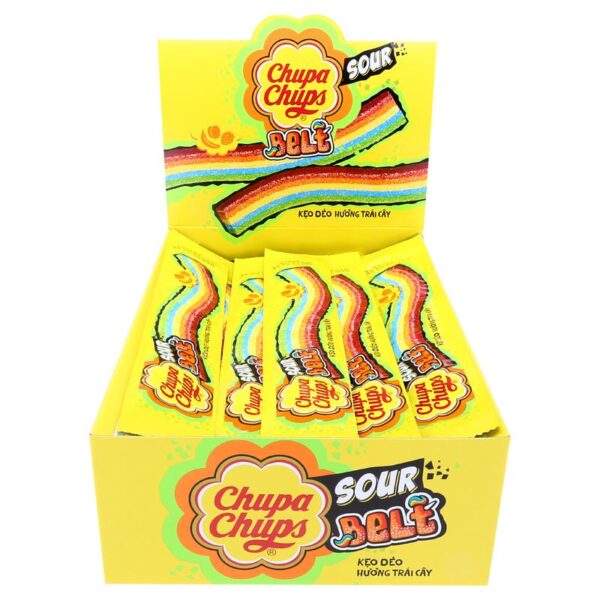 Chupa Chups Sour Belt Tutti Frutti 60PK