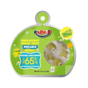 KAPRI Peeled Gummy Grape Juice Grape 73GM 1 Ea