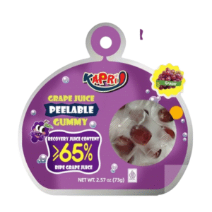 KAPRI Peeled Gummy Grape 73GM 1 Ea