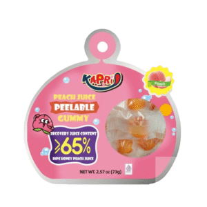 KAPRI Peeled Gummy Peach 73GM 1 Ea