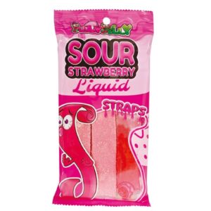 Juicy Jelly Liquid Sour Straps Strawberry 160GM 12PK