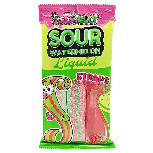 Juicy Jelly Liquid Sour Straps Watermelon 160GM 12PK