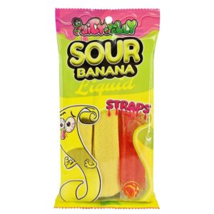 Juicy Jelly Liquid Sour Straps Banana 160GM 12PK
