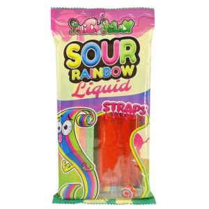 Juicy Jelly Liquid Sour Straps Rainbow 160GM 12PK