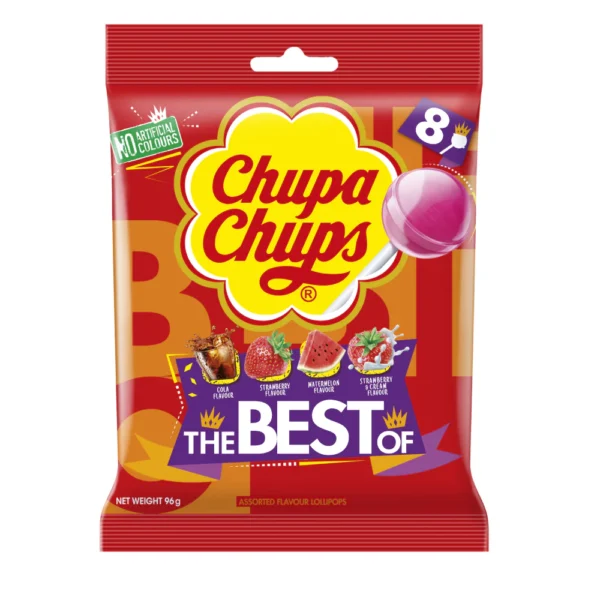 Chupa Chups Lollipop Assorted 93GM 12PK