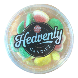 Tub Sour Pink & White Hearts 90GM 1Ea