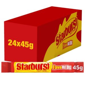 Starburst Favereds Fruit Chew Candy Roll 45g 24 PK