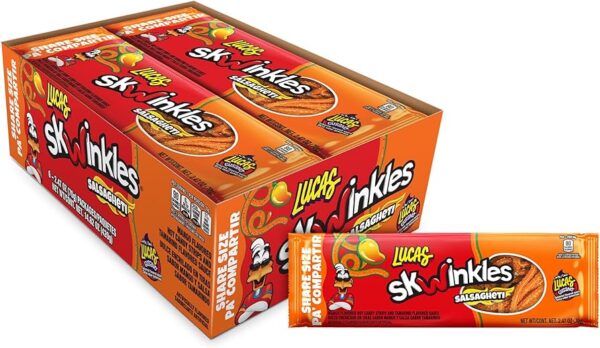Lucas Skwinkles Salsagheti Mango Flavour 24g * 12 Pack