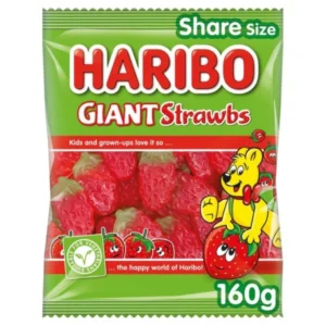 Haribo Giant Strawberries 140gm 12PK