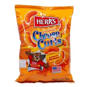 Herr's Baked Cheese Curls 170gm 12PK