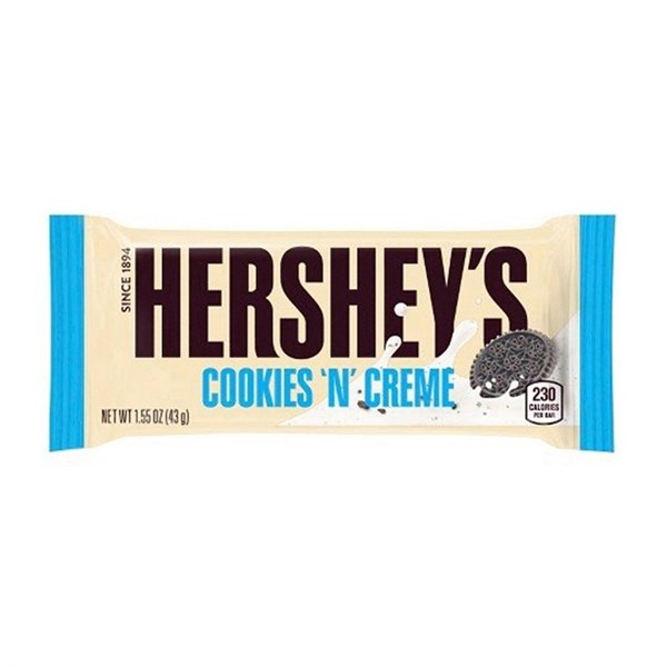 Hershey's Cookies & Cream bar 43gm 36PK