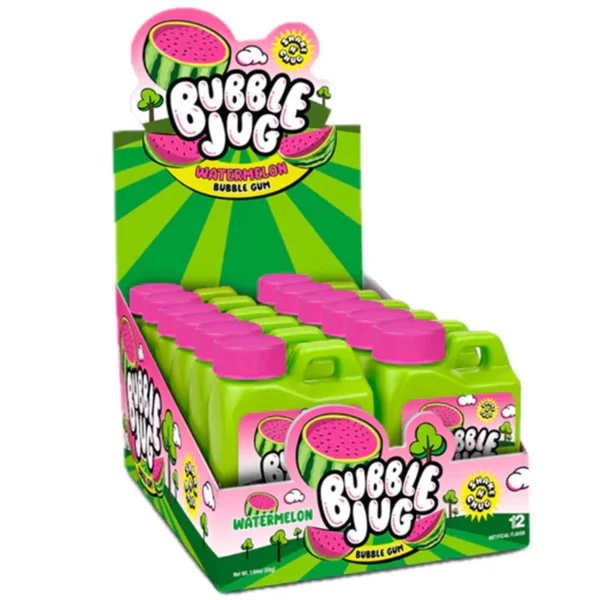 Bubble Jug Watermelon Bubble Gum 55GM 12PK