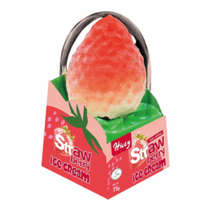 Hicey Strawberry Ice Cream 75GM 12PK( Min. 10 Crtns to order combine with other I/cream)