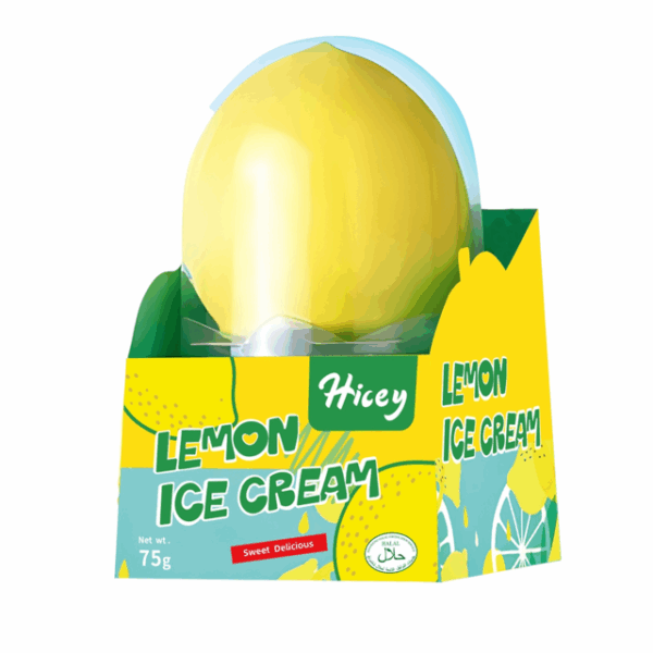 Hicey Lemon Ice Cream 75GM 12PK( Min. 10 Crtns to order combine with other I/cream)