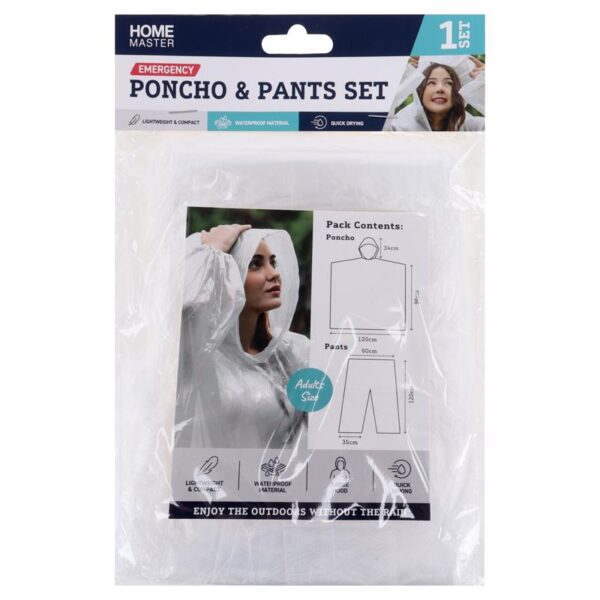 Poncho Emergency Poncho & Pant 24PK