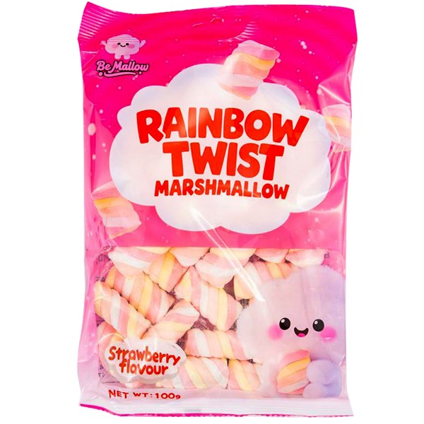 BeMallow Strawberry Twist Marshmallow 100GM 12PK