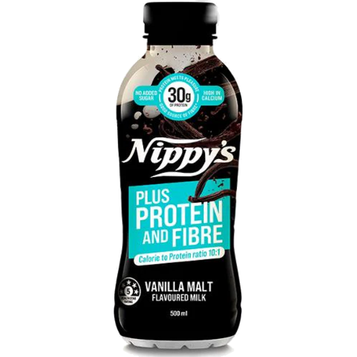 Nippy's Plus Protein Vanilla Malt 500mls 12PK