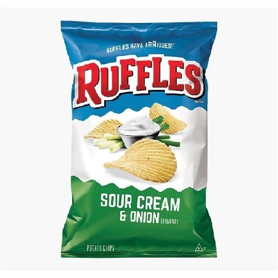 RUFFLES Sour Cream Onion 184GM 15PK
