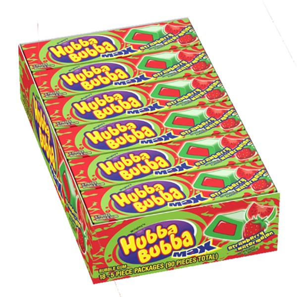 Hubba Bubba Max Strawberry/Watermelon 18PK