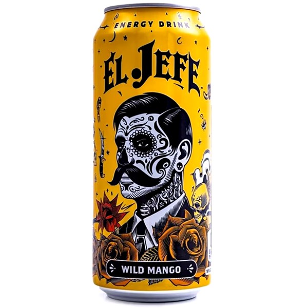 125963 EL JEFE Energy Drink Wild Mango 473mls 12PK