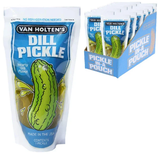 Van Holten's Jumbo Dill Pickle-In-A-Pouch 12PK
