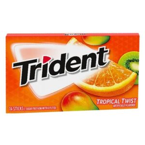 117951 Trident Tropical Twist Gum 14PCS 12PK