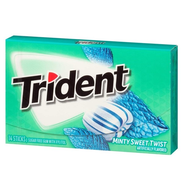 Trident Mint Sweet Twist Gum 14PCS 12PK