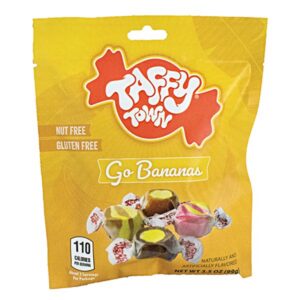 125215 TAFFY TOWN Salt Water Taffy Go Bananas Hangsell 99GM 12PK