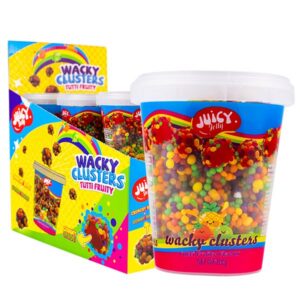 Juicy Jelly Wacky Cluster Tutti Fruity Cup 150gm 12PK