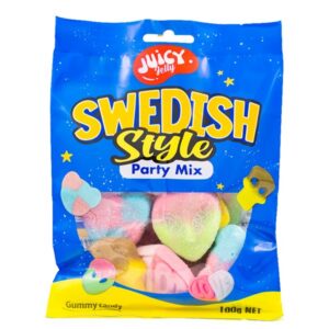 126847 Juicy Jelly Swedish Party Mix 110GM 12PK