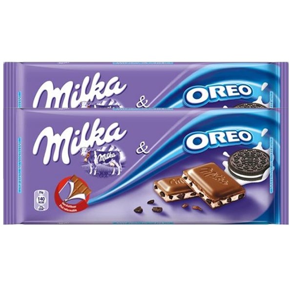 126922 UK Milka OREO Chocolate 100GM 22PK