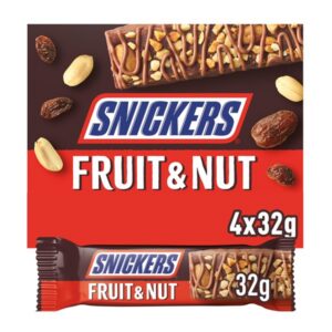 126984 UK Snickers Fruit & Nut 4*32GM 10PK
