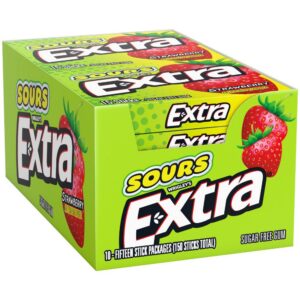 Extra Sours Strawberry Sugar Free  10PK