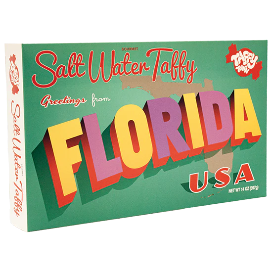 TAFFY TOWN Salt Water Taffy Florida Theatre Box 340GM 1 EA