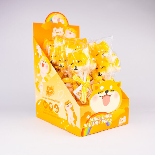 Candy Master Shiba Emoji Mallow Pop 30GM 8PK