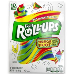 Fruit Roll Ups Tropical Tie Dye 142GM 10PK