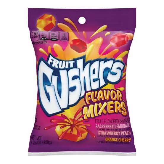 Gusher's Mixers Fruit Snacks 120GM 8PK