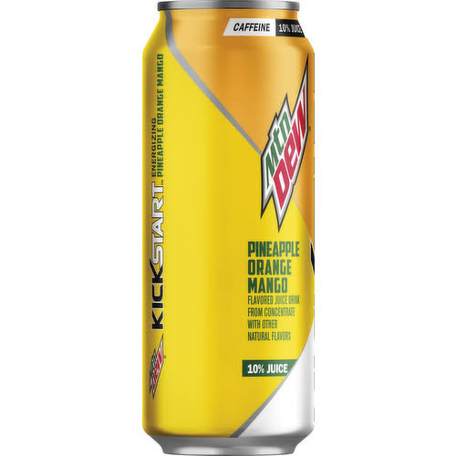 Mt Dew KickStart Pine Orange Mango 473mls 12PK