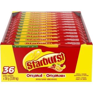 110365 STARBURST Original Fruit Chews 58GM 36PK