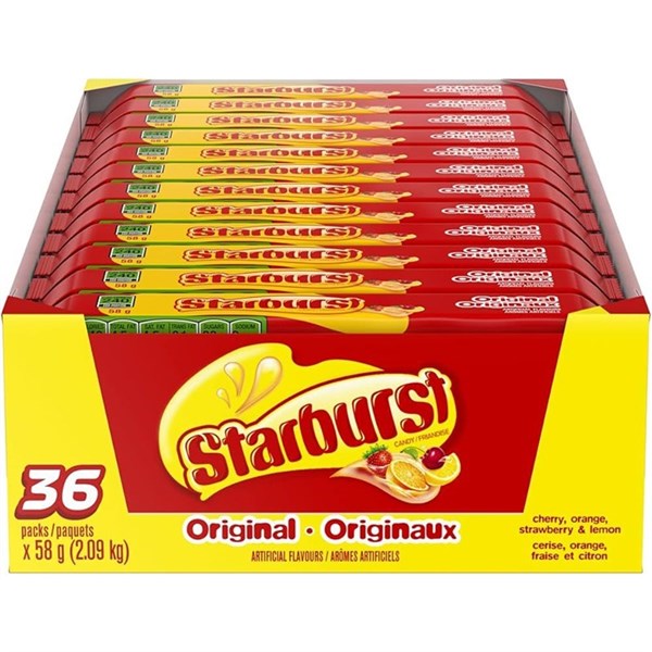 STARBURST Original Fruit Chews 58GM 36PK