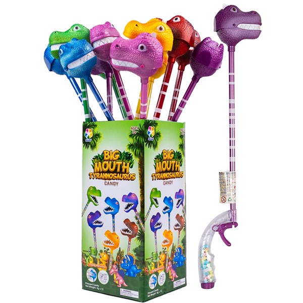 Kidzfrenzy Big Mouth Tyrannosaurus Candy 8GM 12PK