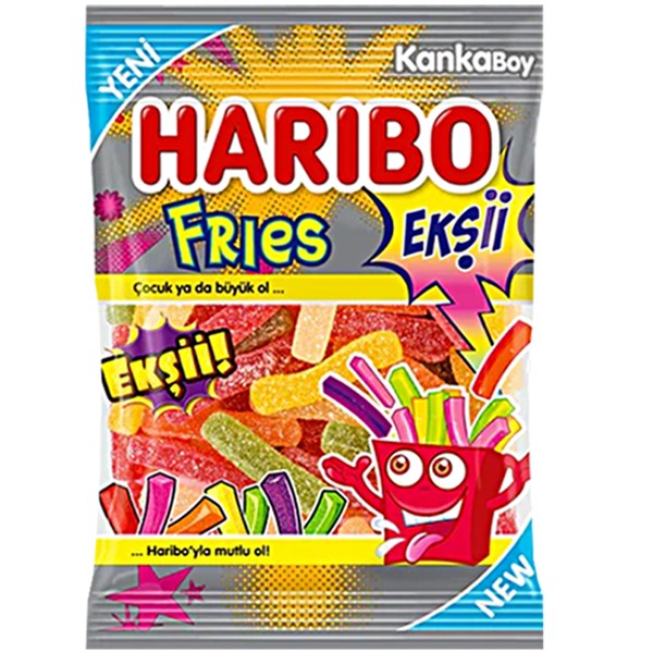 Haribo Fizzy Fries 70GM 24PK